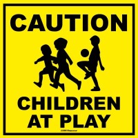 Caution children playing