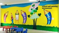 Play school wall painting - india