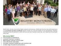 Registry Monitoring Insurance Services - RMIS