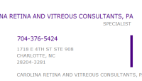 Carolina Retina and Vitreous Consultants, PA