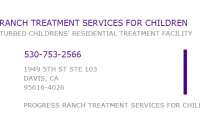 Progress ranch treatment services