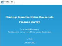 China household finance survey